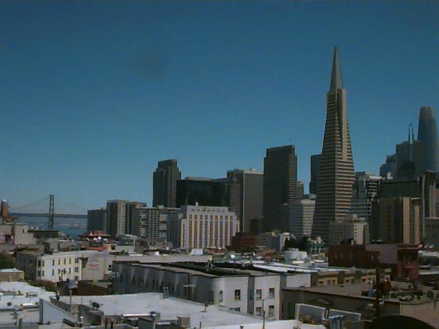 Financial district from North Beach garage, a lot of movies have scenes here.