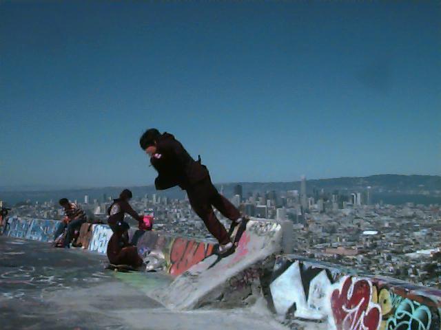 Sick skateboarding