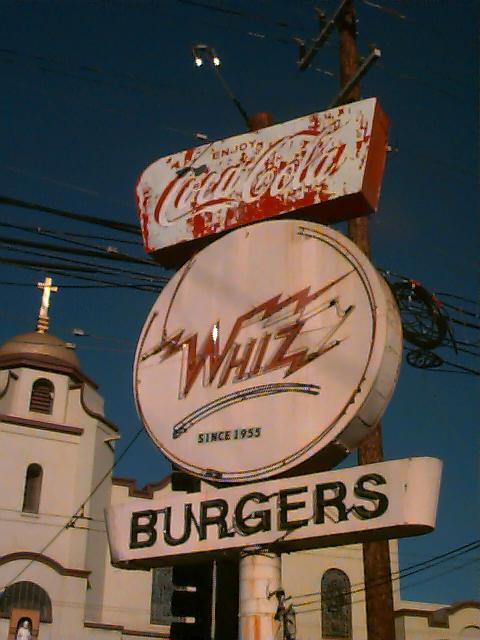 Whiz Burger. Shot on Quicktake 150, 7-19-22