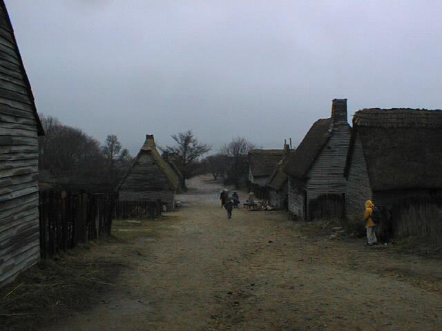 A foggy day at Plimouth Plantation (as it was then) in 2001. Oly D-320L SOOC. (Parent chaperone on school field trip.) For some uses i'd brighten this up, but i really like the effect.